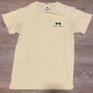 Simply southern Pale yellow t-shirt